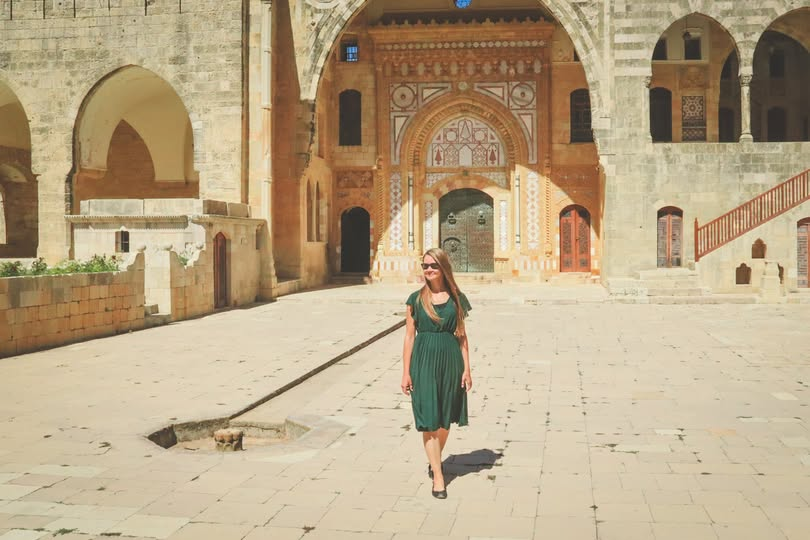 Daria Habryło visiting Beiteddine, Lebanon